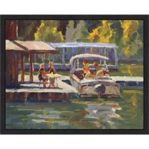 Boat Dock Conference 11x14 by Michael McClure