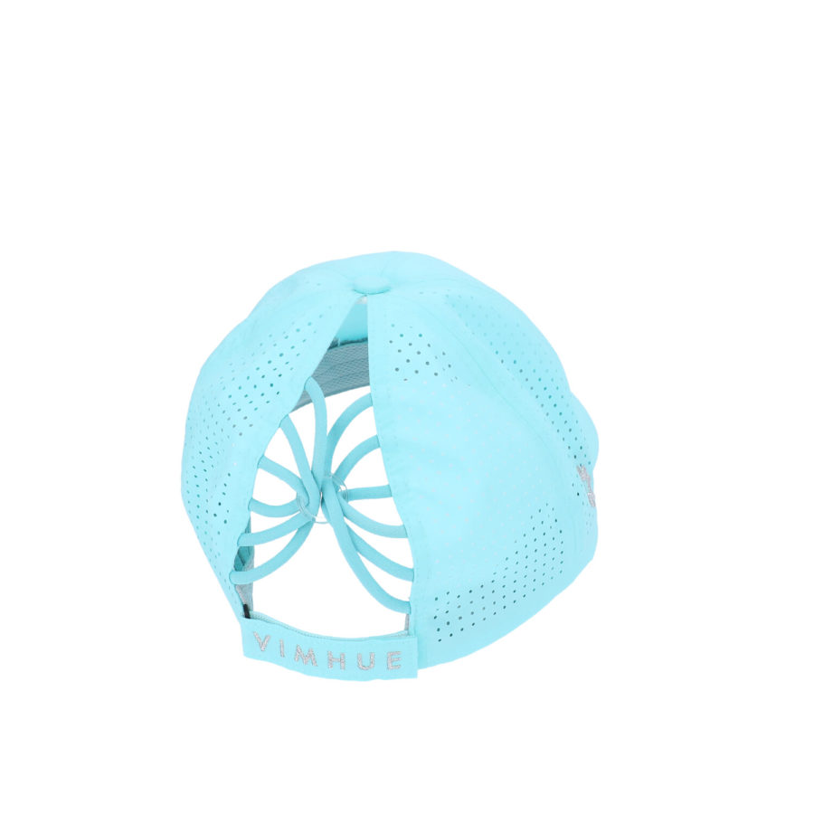 VimHue SUN GODDESS, SPLASH, UPF 50+ Blue Sun Hat ponytail friendly baseball hat VimHue Women main image 3
