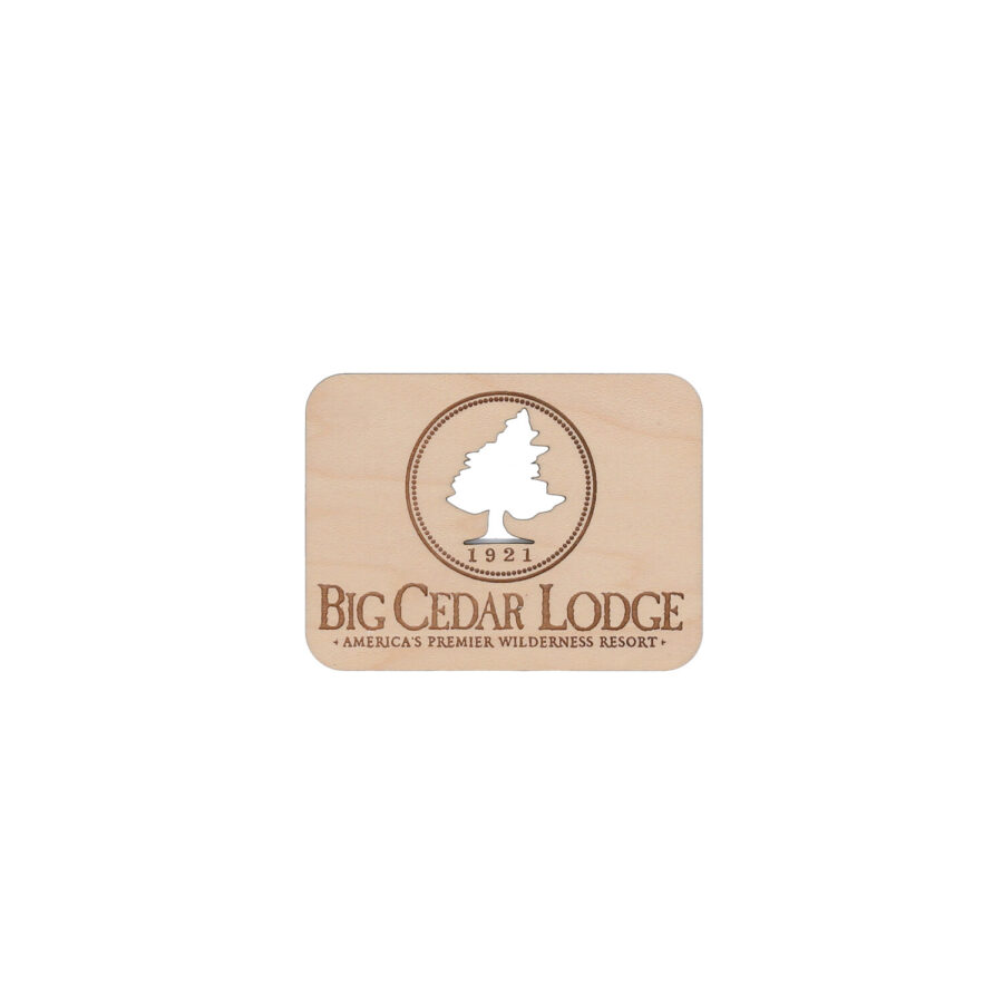 Big Cedar Lodge Wood Magnet