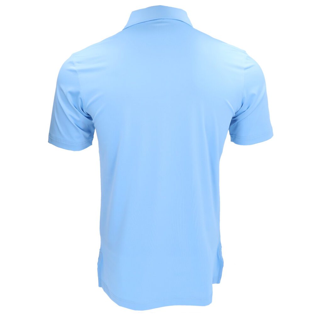 Peter Millar Marco Island Sunshine Solid Performance Jersey Sean Self Collar Polo Shirt - White
