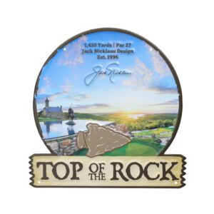 Top of the Rock Tin Pub Sign