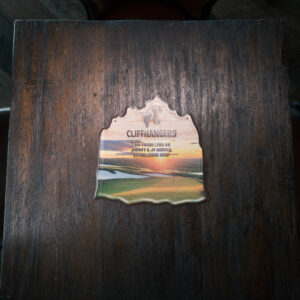 Cliffhangers Tin Pub Sign