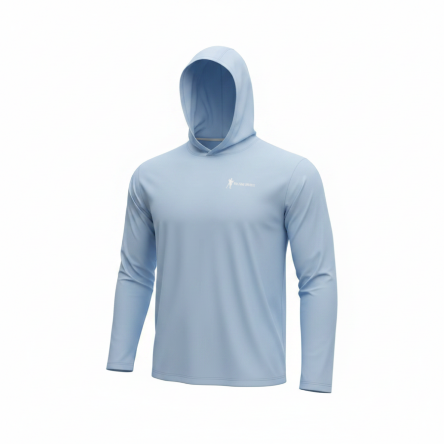pv shirt hood blue