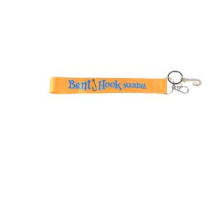 Bent Hook Marina Strap Key Ring w/Charm